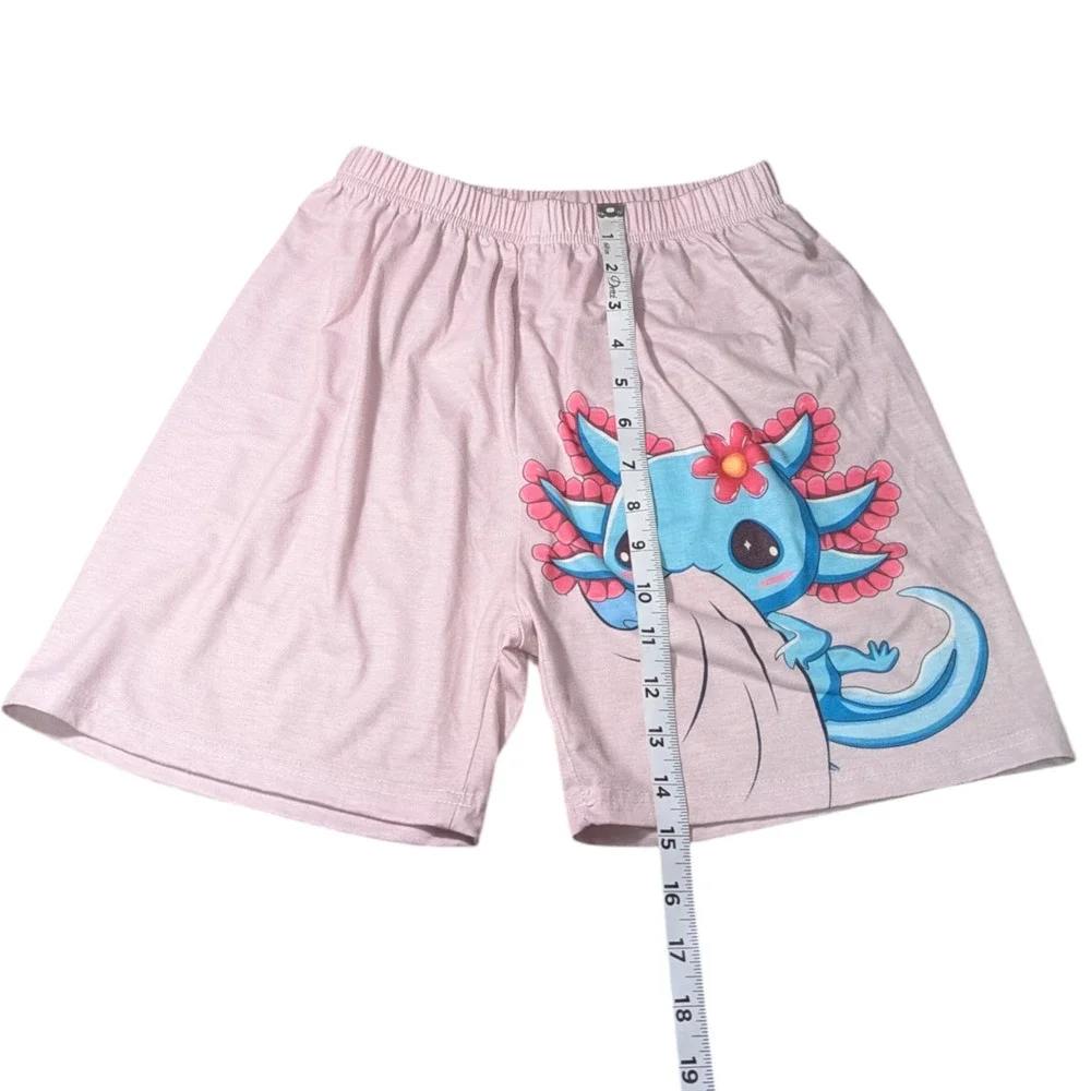 Kids Axolotl Outfit Shirt And Shorts Size 13y-14y